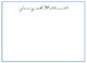 Soft Blue Hand-Bordered Note Cards Image 1 of 3